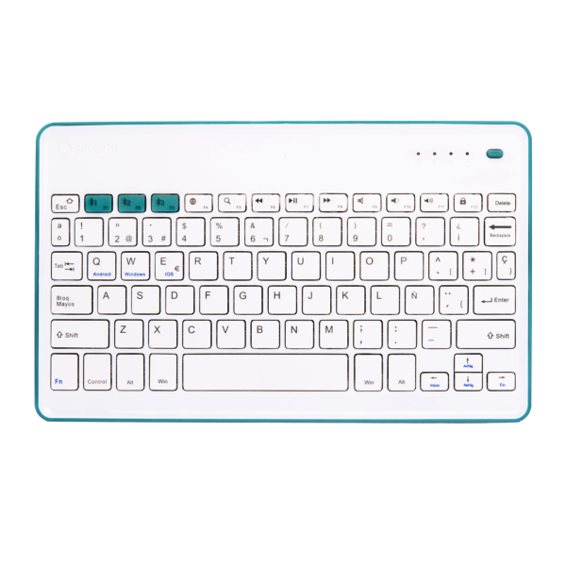 Teclado Inalámbrico Silver HT Colors Edition
